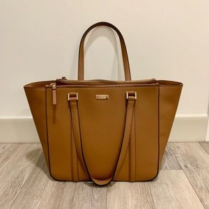 Kate Spade Tan Leather Laptop Tote